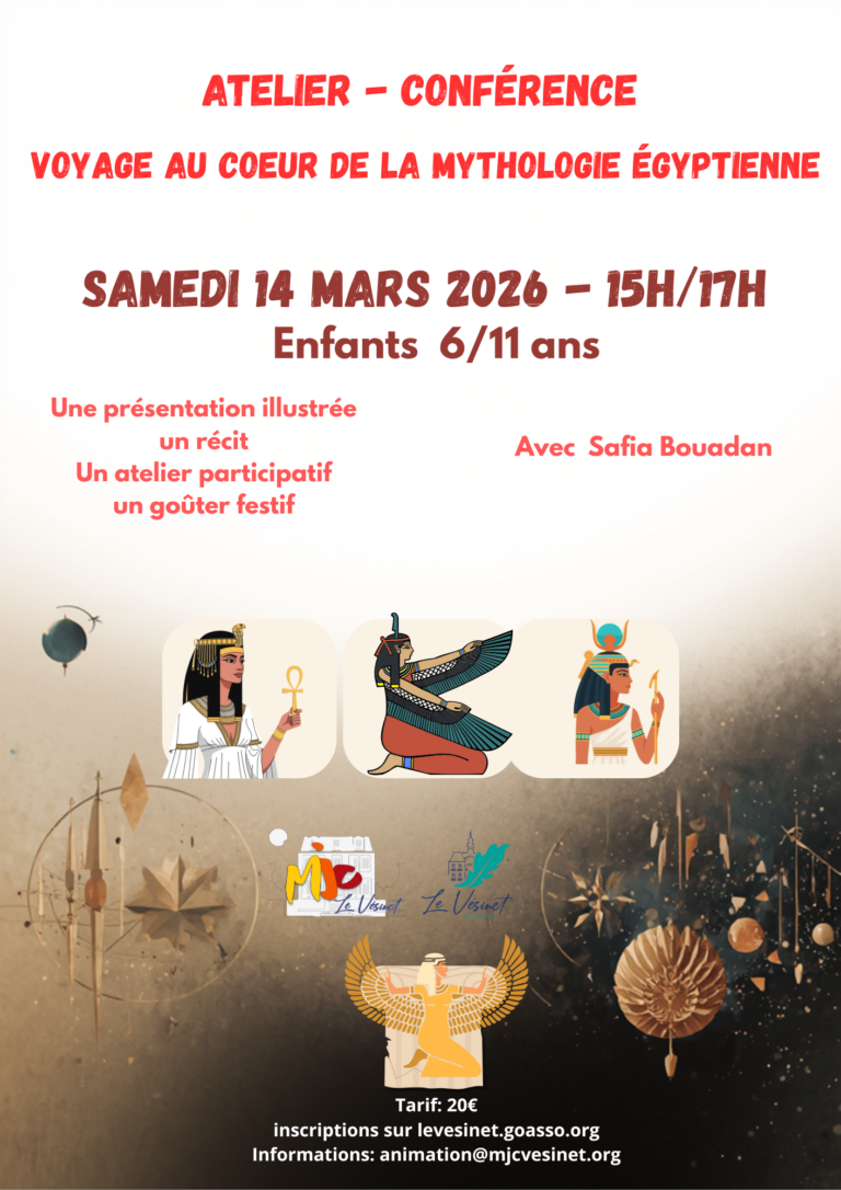Atelier conférence mythologie  égyptienne